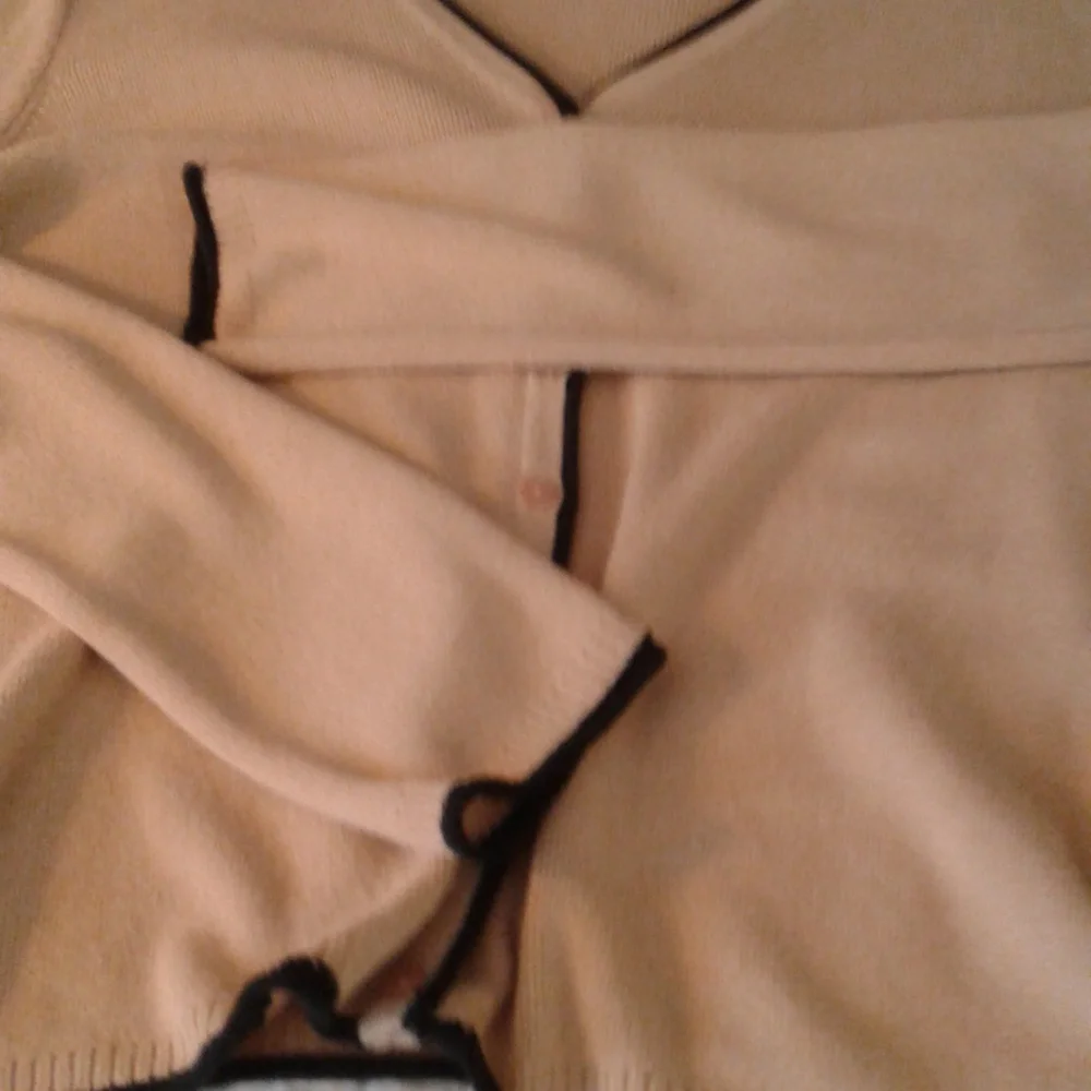 Emma James Petite Brown Button Down Sweater - Picture 6 of 7